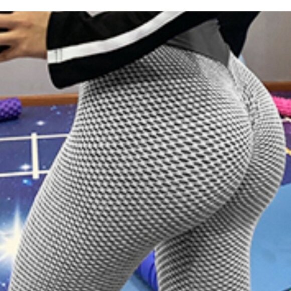 NWOT AMILIA Butt Lift Anti-Cellulite Yoga Exercise Leggings w Scrunch Butt, Sz S - Picture 1 of 7